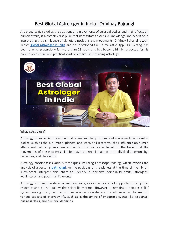 PPT - Best Global Astrologer in India PowerPoint Presentation, free download - ID:12048150